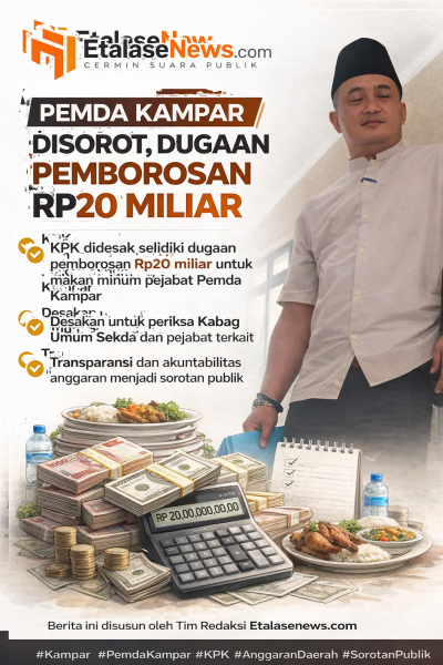 Pemda Kampar Disorot, Dugaan Pemborosan Rp20 Miliar untuk Jamuan Pejabat Mencuat