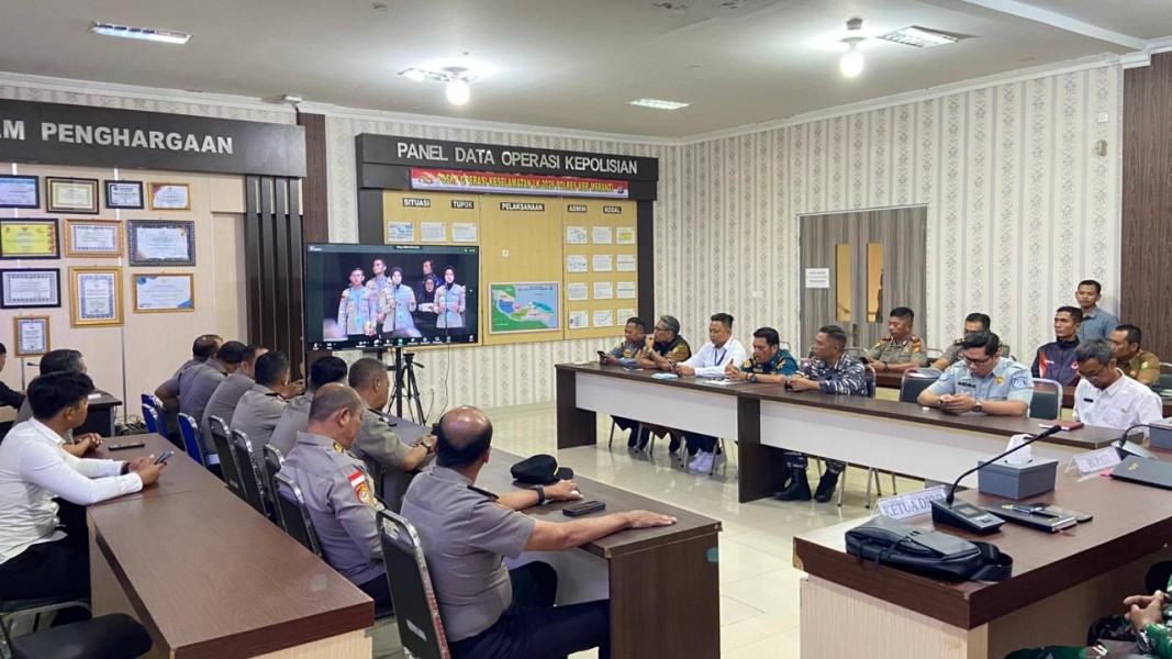 Polres Meranti Bersama Lintas Sektor Gelar Zoom Kesiapan Operasi Ketupat Sambut Idul Fitri 1447 H