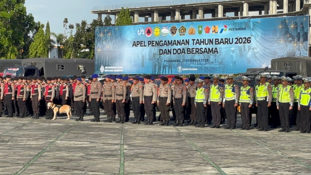 Forkopimda Riau Kerahkan 1.771 Personel Amankan Malam Tahun Baru 2026