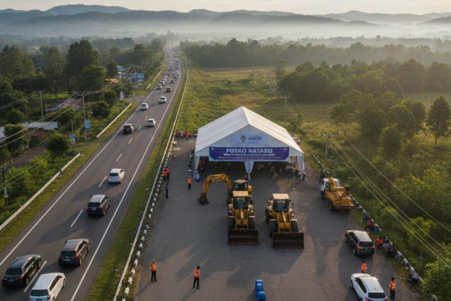 Standby Alat Berat, 12 Posko Didirikan di Jalan Lintas Riau Selama Nataru