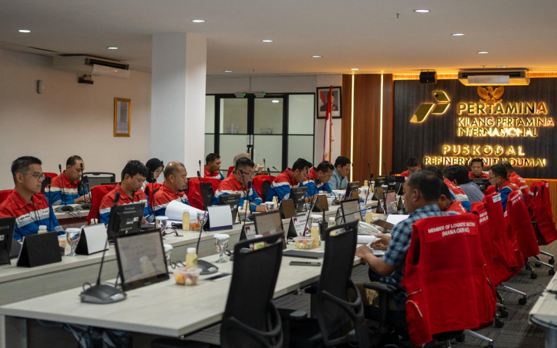 Kilang Pertamina Dumai Gelar Table Top Simulasi Komunikasi MED 2025