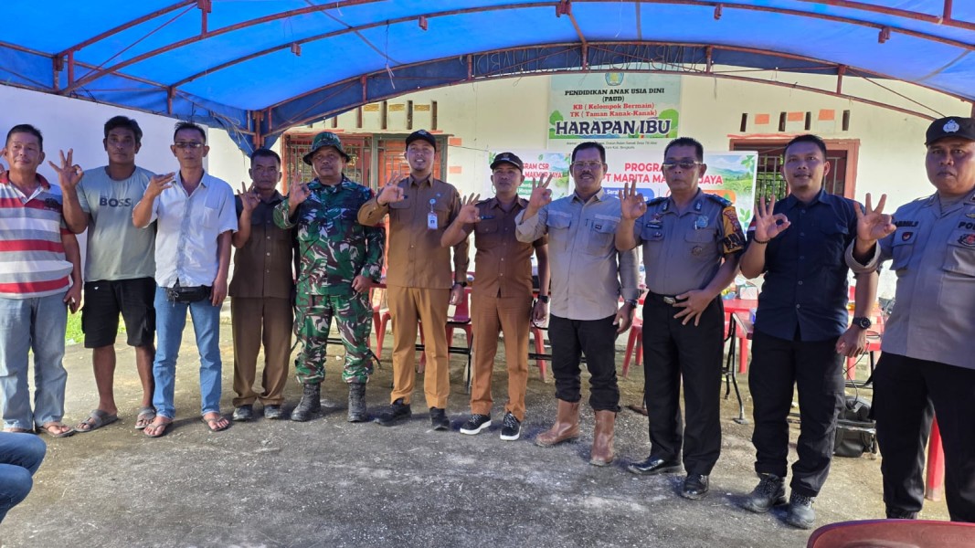 PT MMJ dan Pemdes Titi Akar Perkuat Kemitraan, Dorong Ekonomi Warga dan Cegah Karhutla