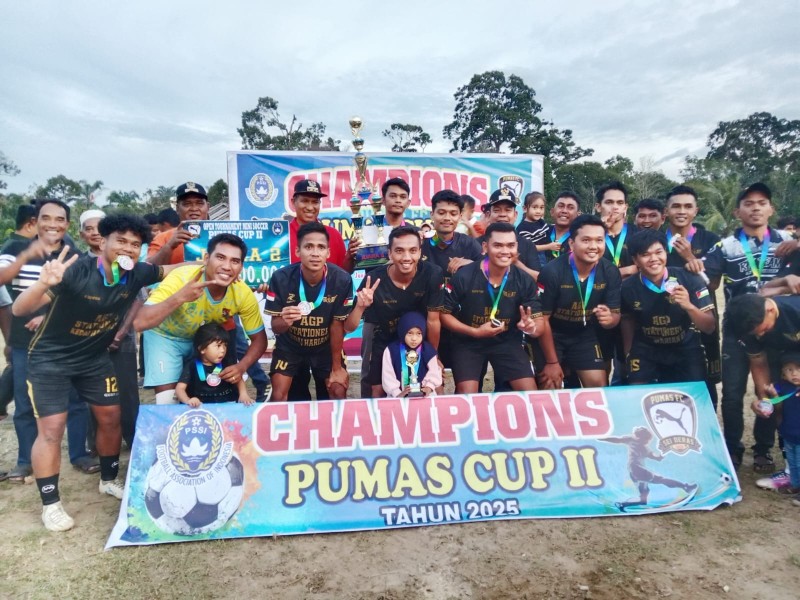 Turnamen Mini Soccer Pumas Cup II Tahun 2025 Resmi di Tutup Wabup Rokan Hulu