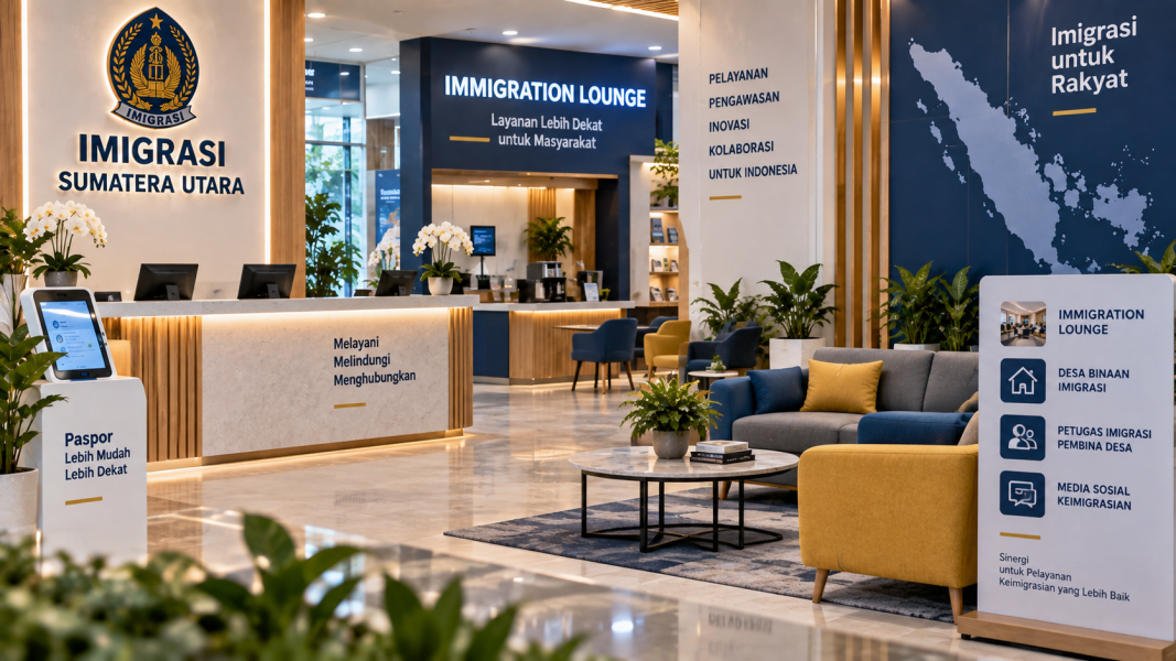 Dua Kanwil Imigrasi Studi Tiru ke Sumut, Pelajari Immigration Lounge hingga Pimpasa