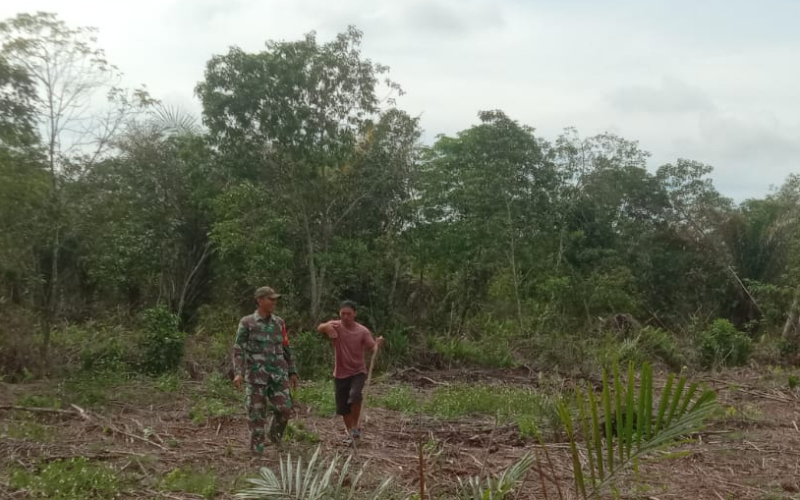 Sertu Ramli Ingatkan Warga: Jangan Buka Lahan dengan Cara Membakar