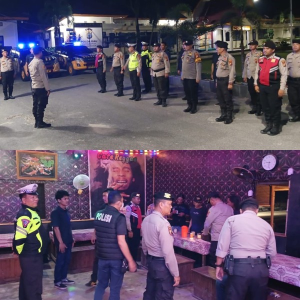 Patroli Gabungan Tim RAGA Jaga Kota Pangkalan Kerinci Tetap Aman dan Kondusif