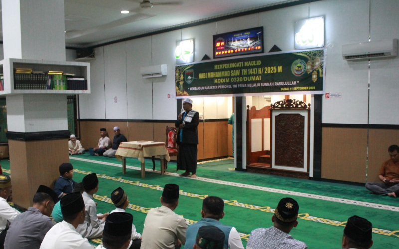 Maulid Nabi, Kodim 0320 Dumai Bangun Karakter TNI Prima