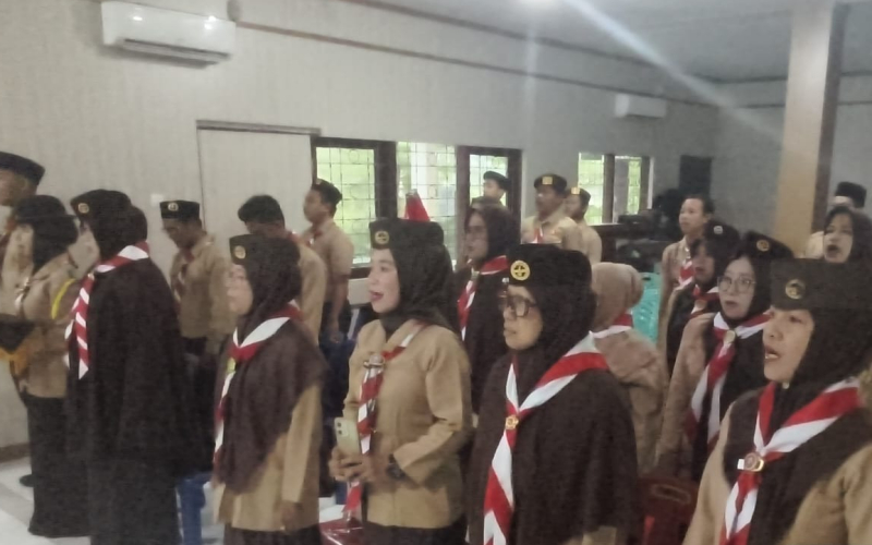 Dukung Pembinaan Generasi Muda, TNI Kodim 0320/Dumai Hadiri Pelantikan Pengurus Pramuka Dumai Timur