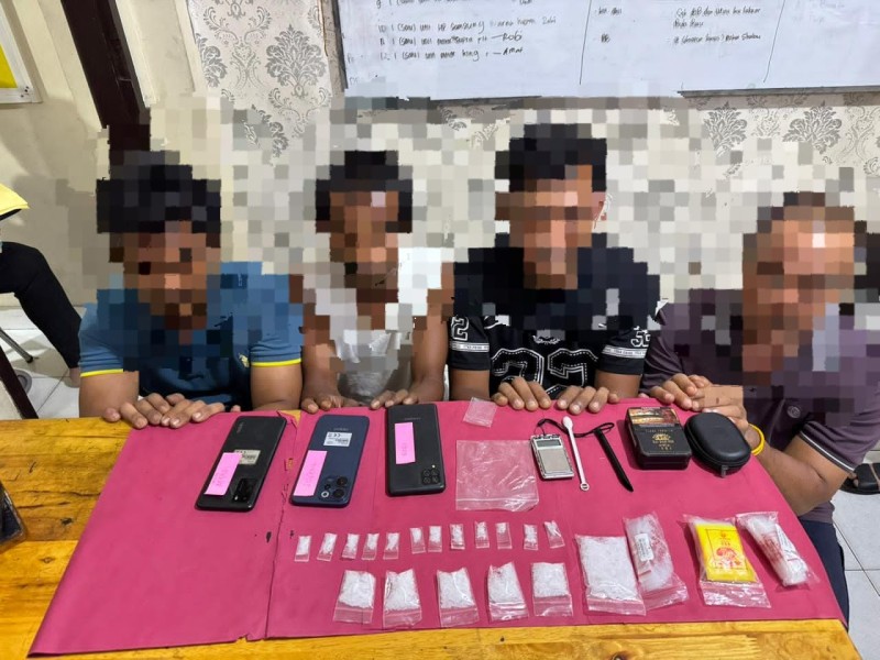 Oknum Penghulu Kampung Terseret! Polisi Bongkar Jaringan Narkoba di Siak, Empat Tersangka Ditangkap