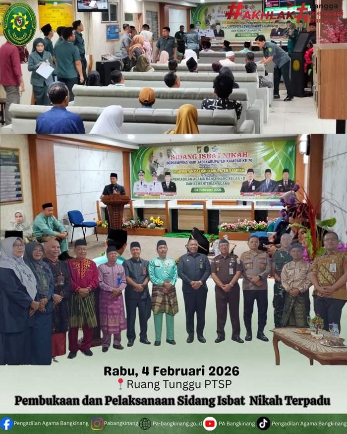 Kado HUT Kampar ke-76, 10 Pasangan Suami Istri Akhirnya Sah di Mata Negara lewat Isbat Nikah Terpadu