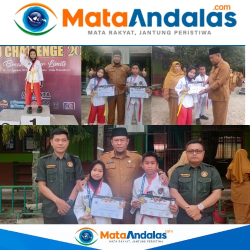 Dua Atlet SDN 006 Pangkalan Kerinci Sabet Dua Emas di Kejuaraan Taekwondo Nasional Challenge 2025 Pekanbaru