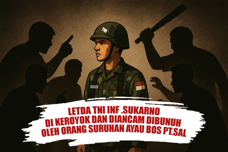 Arogan, Tidak Terima Lahannya Disita PKH, Pengusaha Sawit Ayau diduga Suruh Preman Serang Mess dan Aniaya Anggota TNI