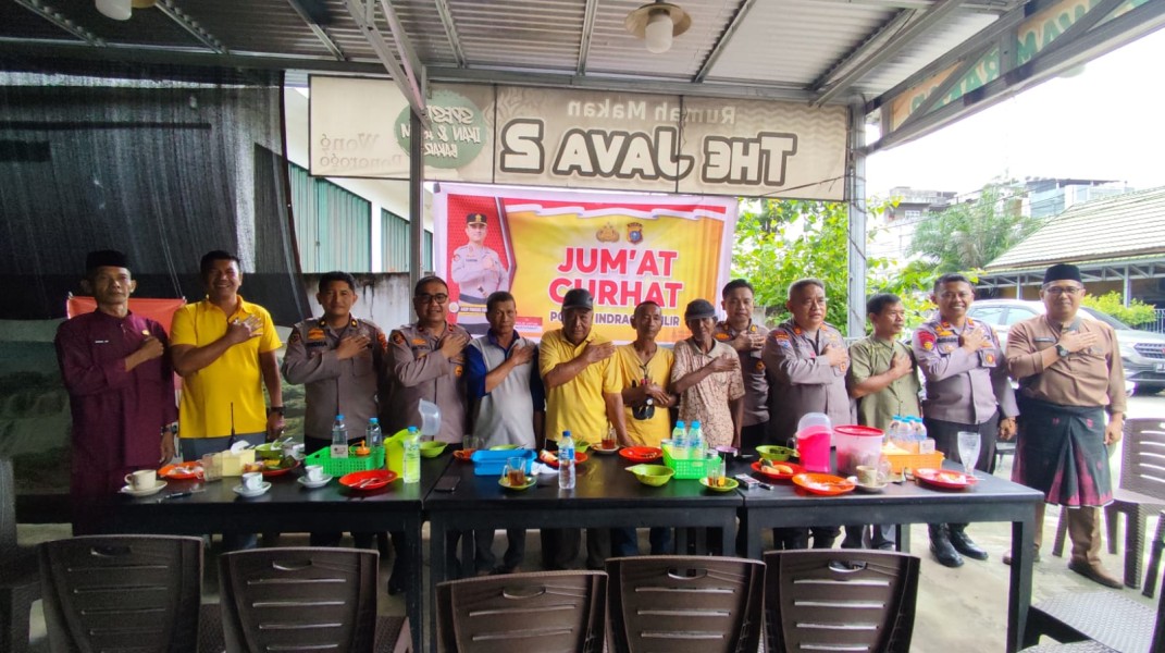 Polres Inhil Gelar Jumat Curhat Bersama Masyarakat Tembilahan