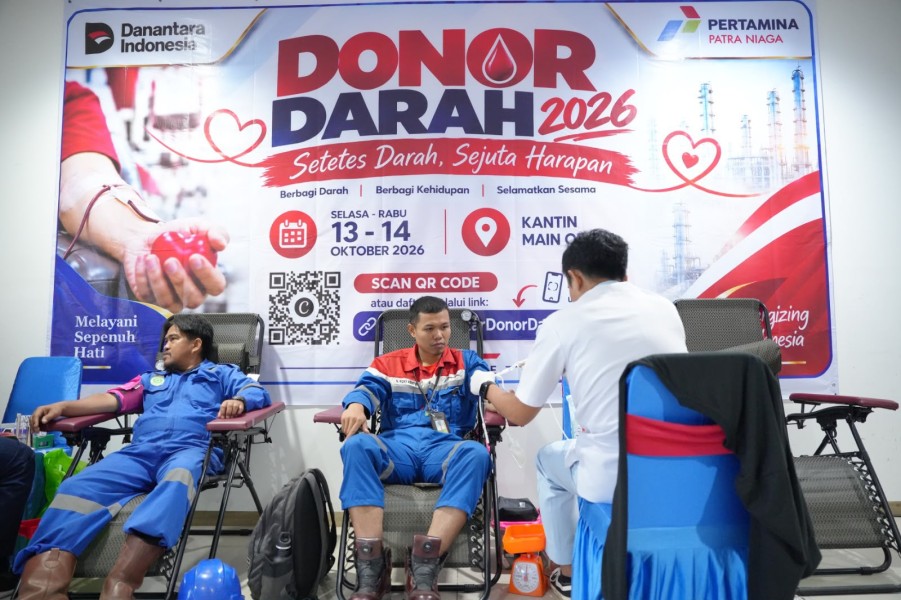 Pertamina Patra Niaga Kilang Dumai Sumbang 600 Kantong Darah Untuk Masyarakat, Sabet Penghargaan dari Pemprov Riau