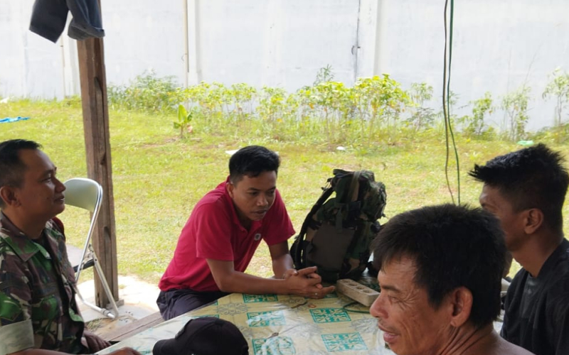 Cegah Kebakaran Lahan, Babinsa Koramil 03 Sungai Sembilan Patroli Wilayah