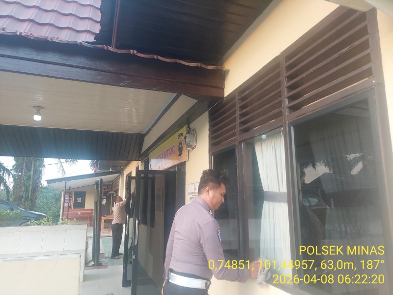 Wujudkan Lingkungan Bersih dan Sehat, Polsek Minas Gelar Gerakan Nasional Indonesia ASRI