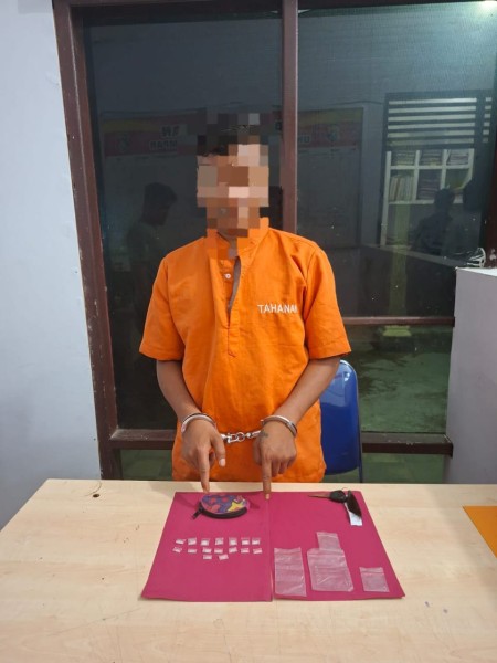 Polsek Kampar Tangkap Pelaku Narkoba di Desa Ranah, 3,7 Gram Sabu-sabu Diamankan!