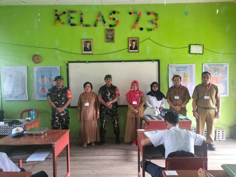Dukung Program Pemerintah, Babinsa Koramil 06/Kateman Rutin Berikan Pendampingan  Kegiatan MBG