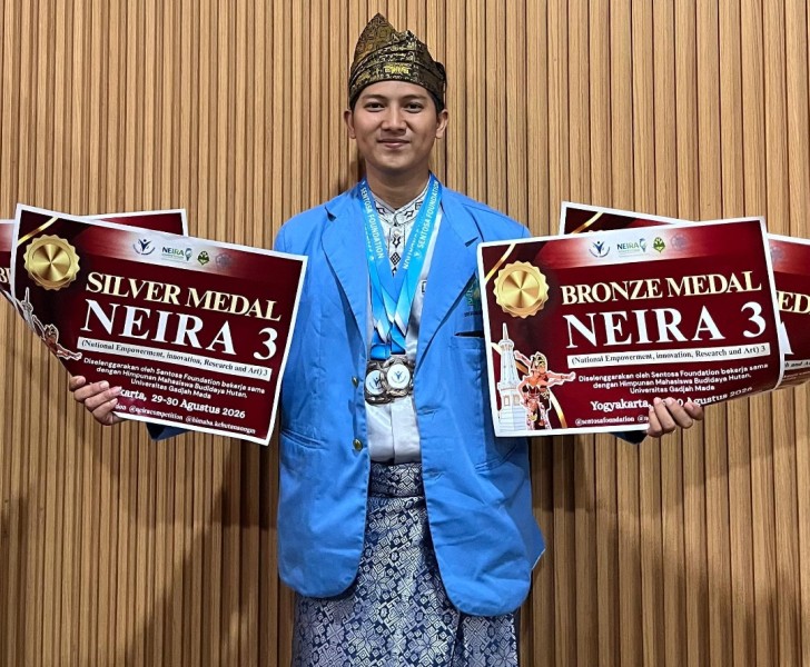 M Ridwan Putra Desa Sanglar Raih Dua Medali di NEIRA 3 Lewat Inovasi Biji Durian