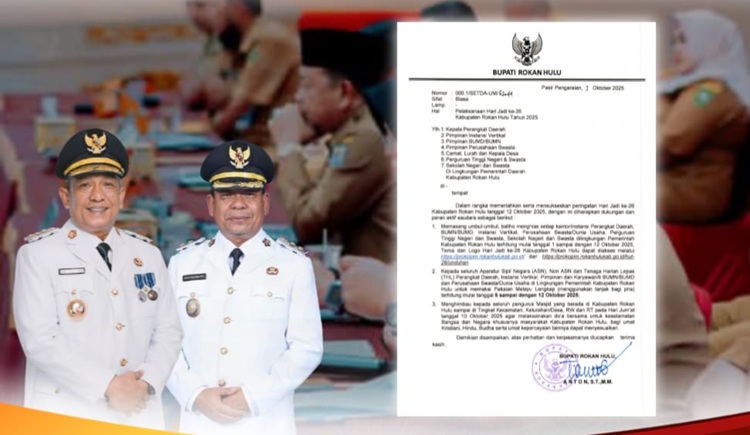 Pemerintah Rohul Ajak Masyarakat Sukseskan Hari Jadi ke-26 Kabupaten Rokan Hulu