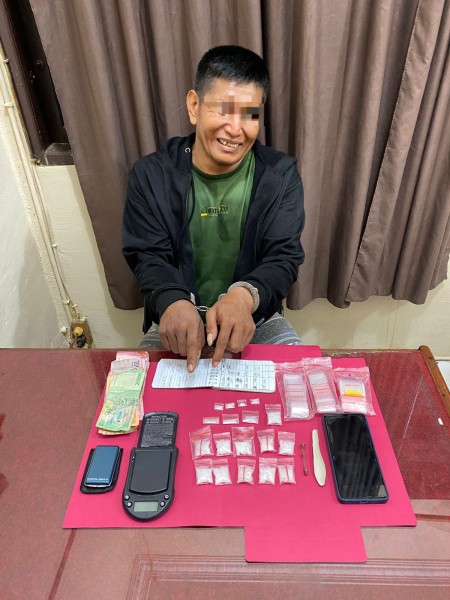 Giok Sang Residivis dan DPO Disergap Polsek Lirik, Hasilnya Puluhan Gram Sabu Disita