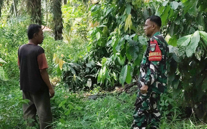Cegah Karhutla, Koramil Sungai Sembilan Intensifkan Patroli dan Sosialisasi ke Masyarakat