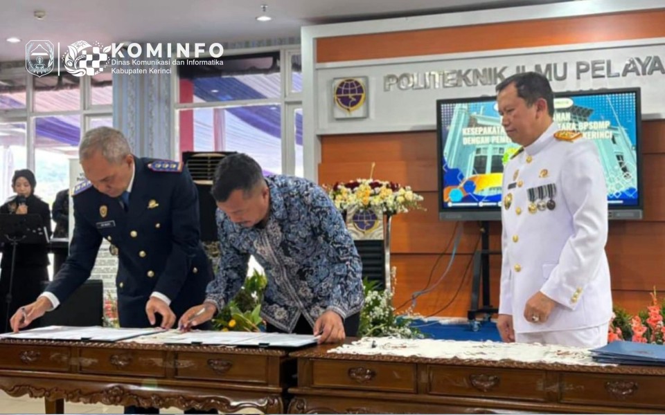 Monadi Teken MoU dengan Kemenhub, Jalan Generasi Kerinci Masuk Sekolah Kedinasan Kian Terbuka