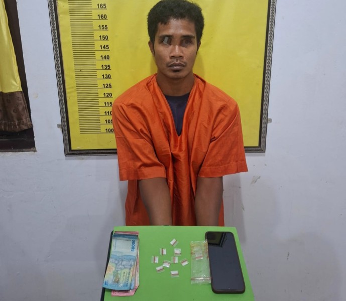 Dikejar 100 Meter, Pengedar Sabu di Batang Cenaku Akhirnya Dibekuk Polisi