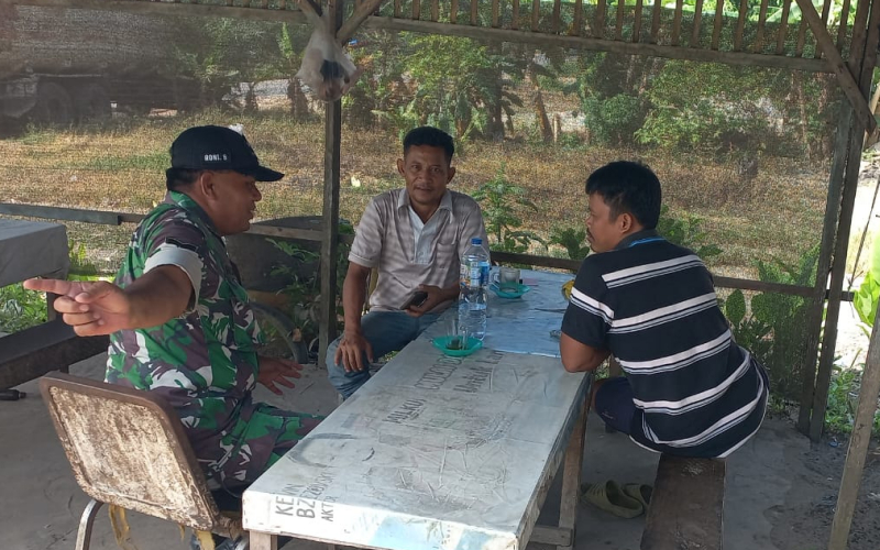 Cegah Gangguan Objek Vital, Koramil 02 Patroli Jalur Pipa Minyak Bersama PHR