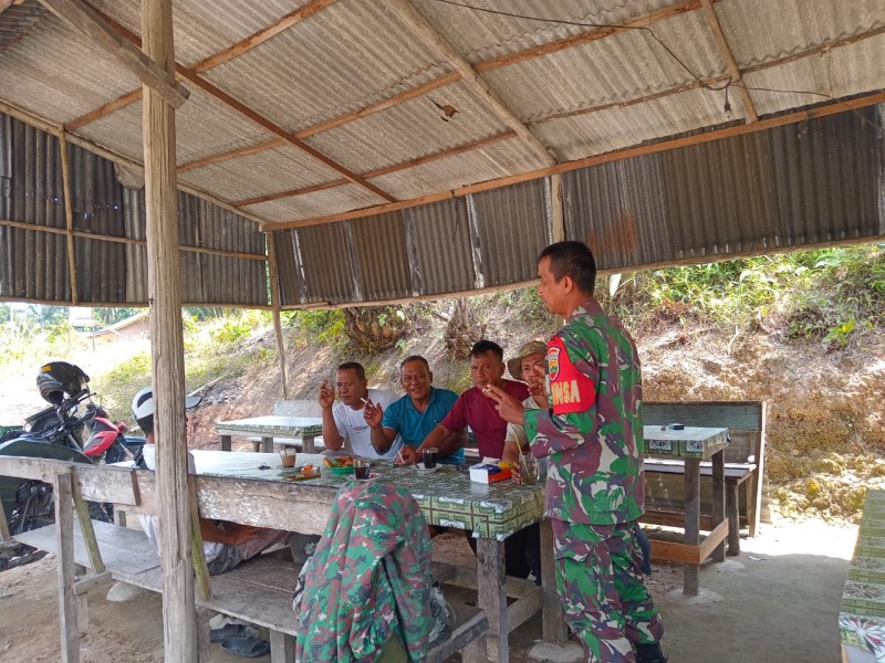 Babinsa Koramil 03/Minas Serka Sri Wahyudi, Aktif Sosialisasi Kesehatan Kepada Warga Kampung Lubuk Jering