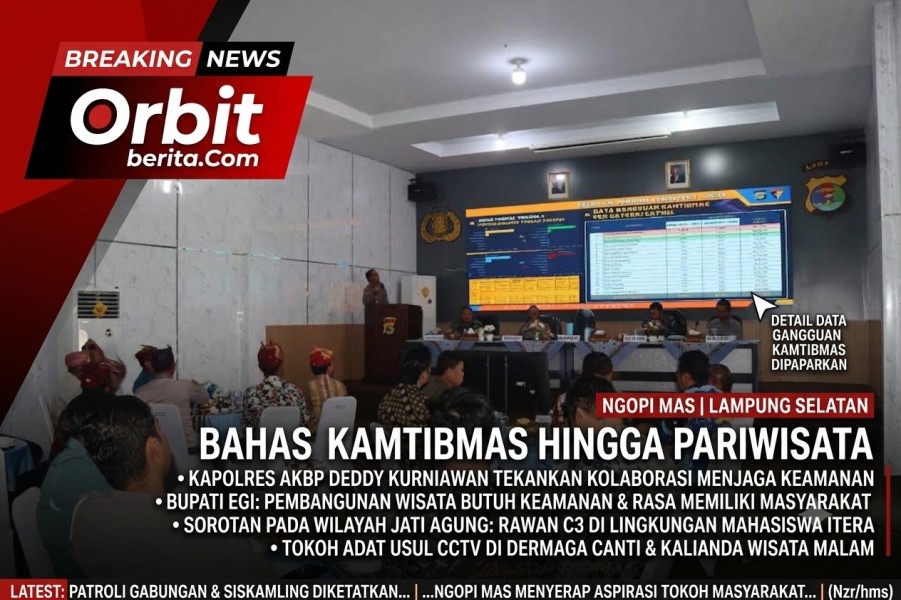 Sinergi Lintas Sektoral: Ngopi Mas Lampung Selatan Bedah Strategi Kamtibmas dan Pariwisata