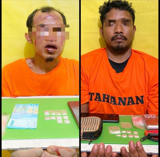 Polsek Kelayang Ungkap Dua Kasus Narkoba di Dua Kecamatan, Satu Tersangka Karyawan Perusahaan Sawit