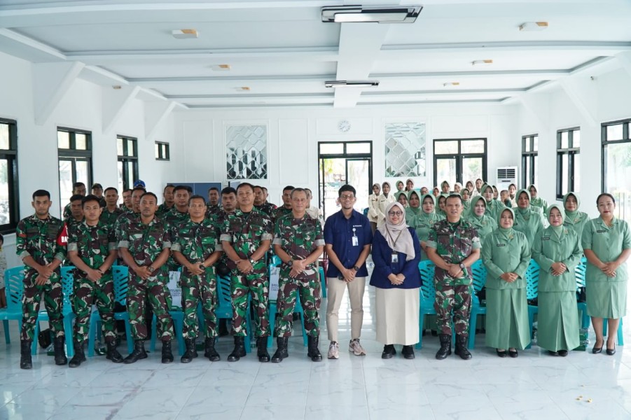 Kodim 0314/Inhil Gelar Sosialisasi BPJS Kesehatan untuk Prajurit dan Keluarga