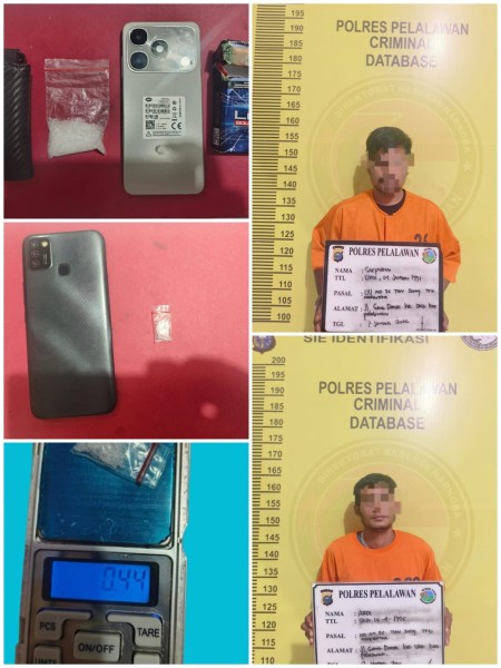 Edarkan Sabu dari Siak ke Pelalawan, Dua Pria Dibekuk Polisi