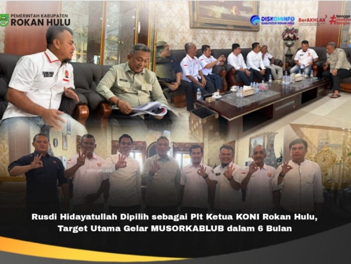 Novliwanda Mundur, Rusdi Hidayatullah Jadi Plt Ketua Umum KONI Rohul