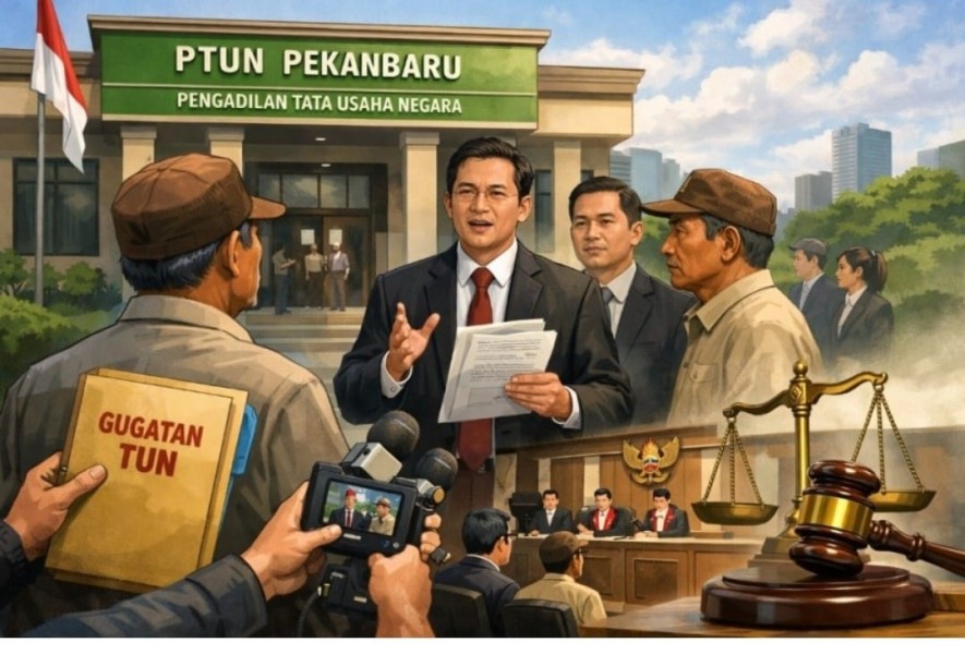 Gugatan TUN Didaftarkan ke PTUN Pekanbaru, Warga Rokan Hulu Minta Keadilan Administratif