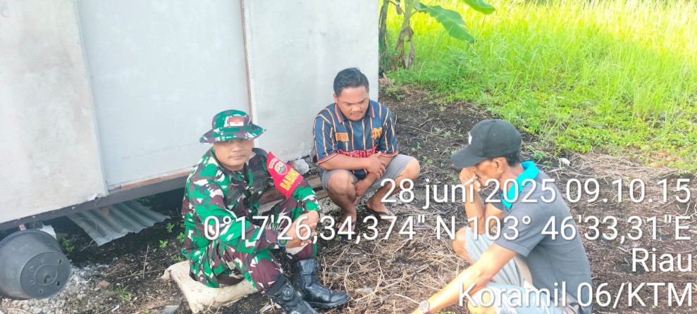 Pererat Silaturahmi, Babinsa Koramil 06/Kateman Komsos Bersama Warga Binaan