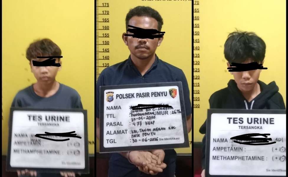Polsek Pasir Penyu Ungkap Pencurian Outdoor AC Miniso Air Molek, Tiga Terduga Pelaku Diamankan