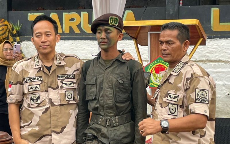 Dipimpin Deni Cagur, Muhammad Fahrel Al Haq Asal Dumai Ikut Pembaretan Taruna Nusantara