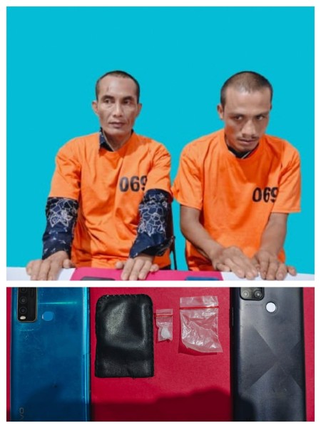 Penggerebekan Dramatis di Kandang Ayam, Dua Pelaku Narkoba Dibekuk Polres Pelalawan