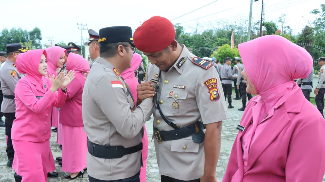 3 Pejabat Utama Polres Meranti Sertijab, Kapolres Ingatkan Jabatan adalah Amanah
