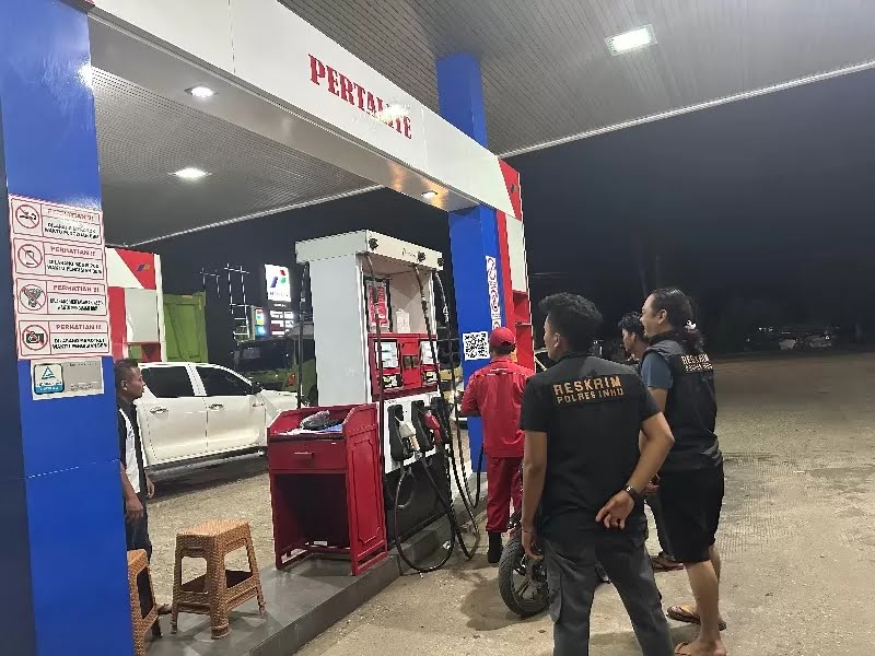 Bupati Inhu Larang Angkutan Berat Beli Solar Bersubsidi, SPBU Diawasi Personel Polres