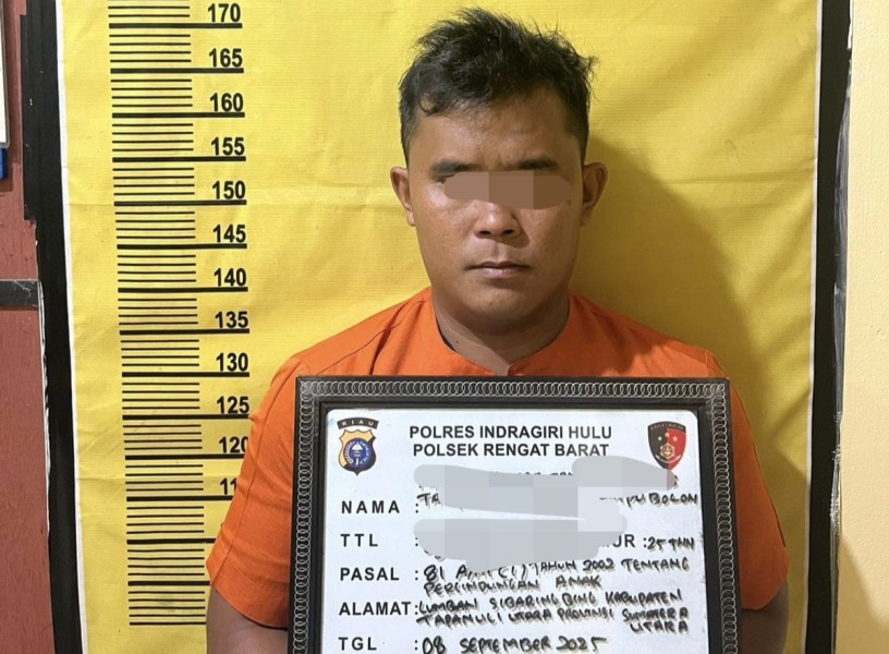 Perbuatan Tak Senonoh Buruh Harian Lepas Terungkap, Polsek Rengat Barat Ringkus Pelaku