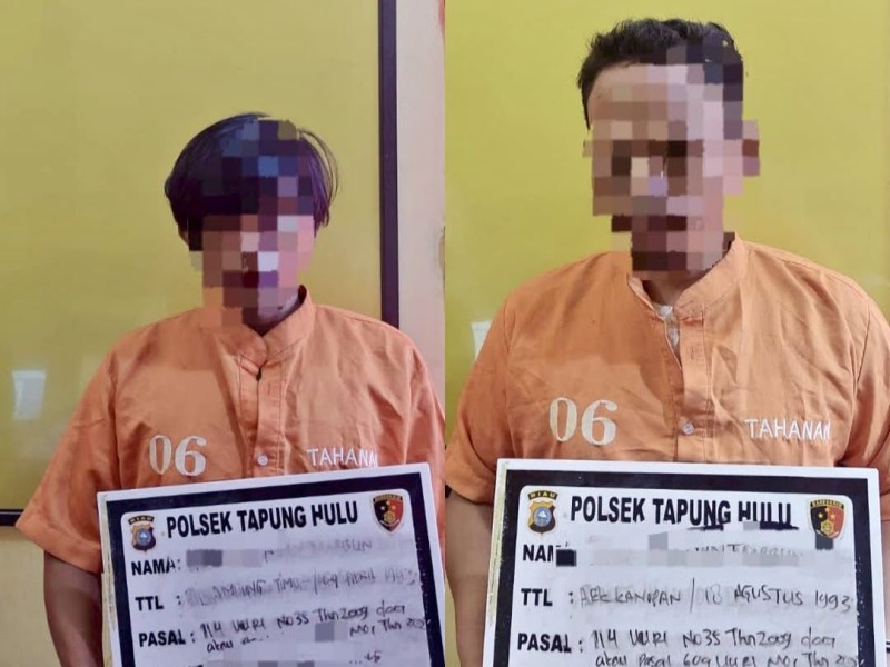 Transaksi Sabu di Gubuk, Dua Warga Kampar Diciduk Polisi
