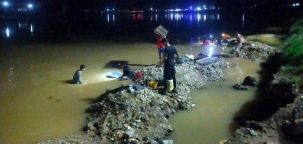 Polisi Pergoki Aktivitas Tambang Emas di Tepian Narosa Kuansing