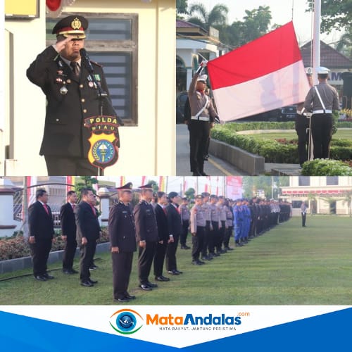 Polres Pelalawan Panaskan Semangat Kemerdekaan Lewat Upacara HUT RI ke-80
