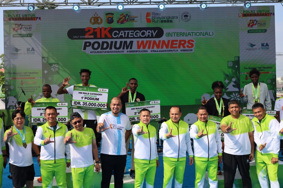 Riau Bhayangkara Run 2026 Satukan TNI, Polri dan Masyarakat, Pangdam XIX Dukung Gerakan Green Policing