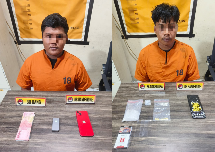 Satresnarkoba Polres Inhil Ungkap Kasus Narkotika, Dua Tersangka Diamankan dengan Barang Bukti Shabu dan Ekstasi