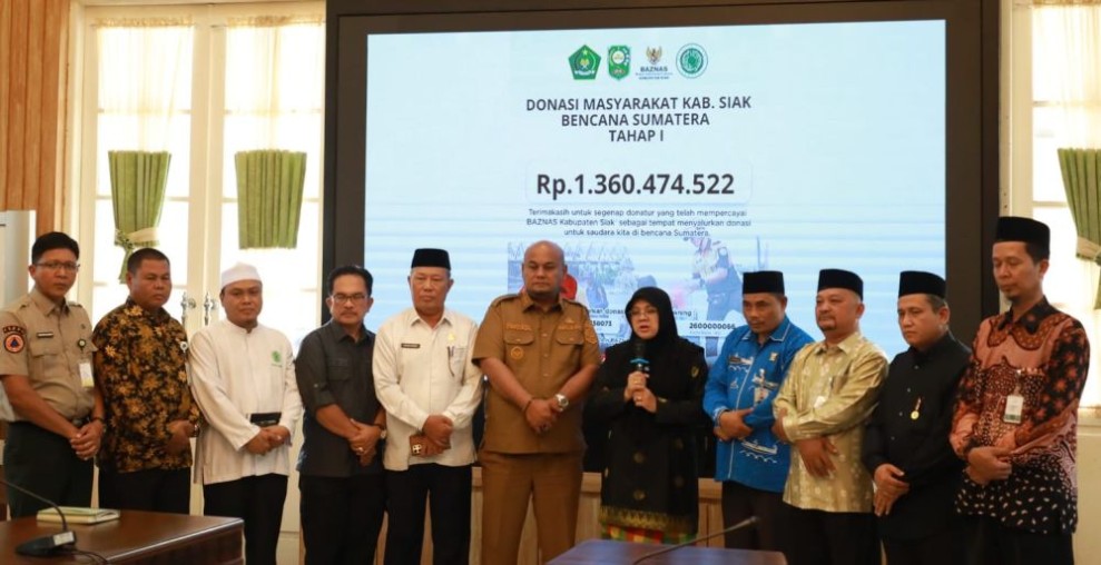 Donasi Warga Siak untuk Korban Bencana Sumatera Capai Rp1,3 Miliar