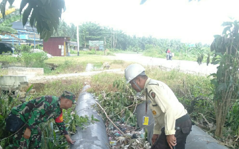 Patroli Gabungan Koramil 02 dan PHR Perkuat Pengamanan Jalur Pipa Minyak di Dumai